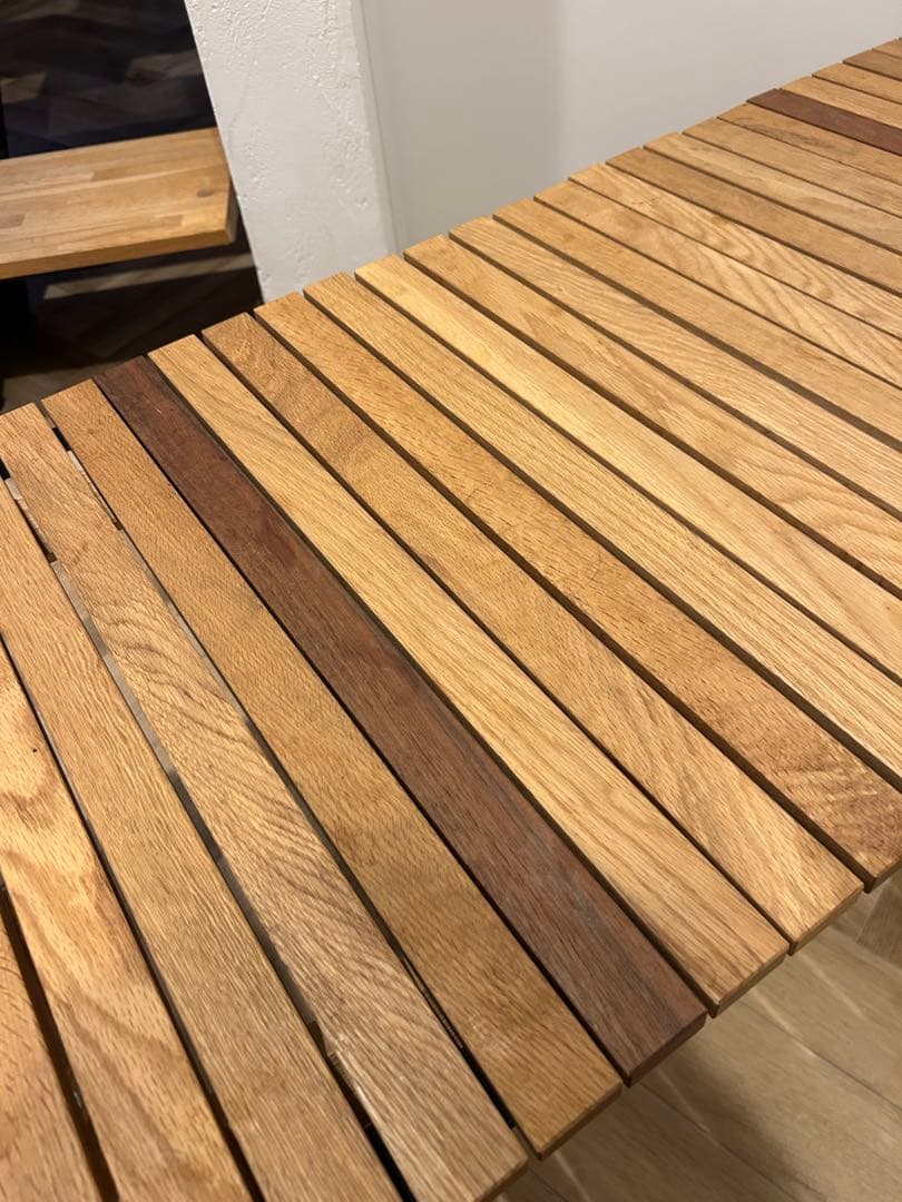 WHAT WE WANT ワットウィーウォント　ウッドロールテーブル　無垢材