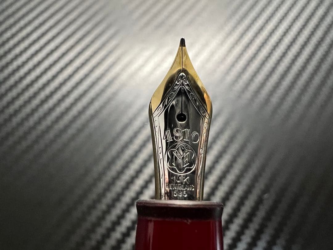 モンブラン 万年筆 未使用に近い 145 ボルドー EF 極細字