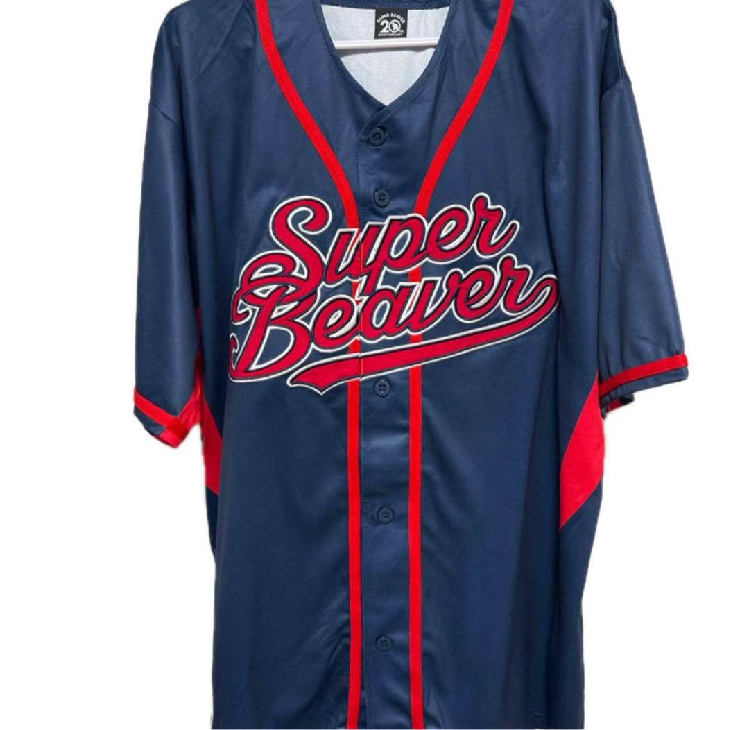 super beaver 20th ベースボールシャツ XL ネイビー