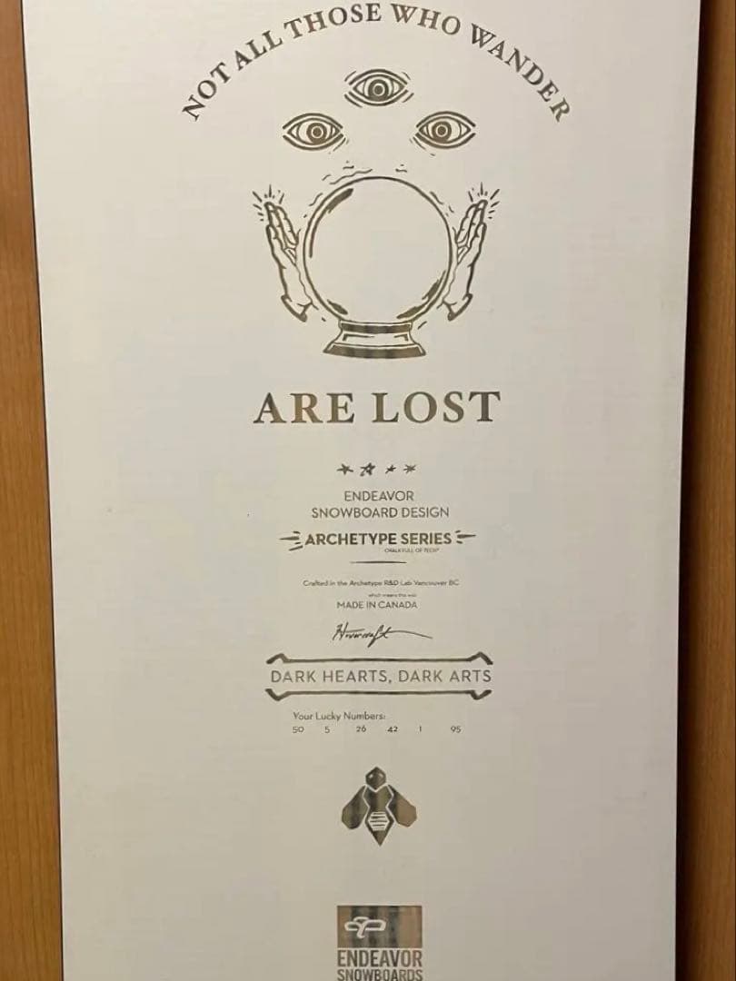 【新品限定品】Endeavorboards Archetype156cm