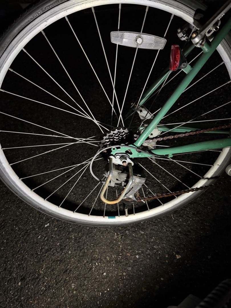 VIM BIKE 緑色 自転車クロスバイク ベージュグリップ