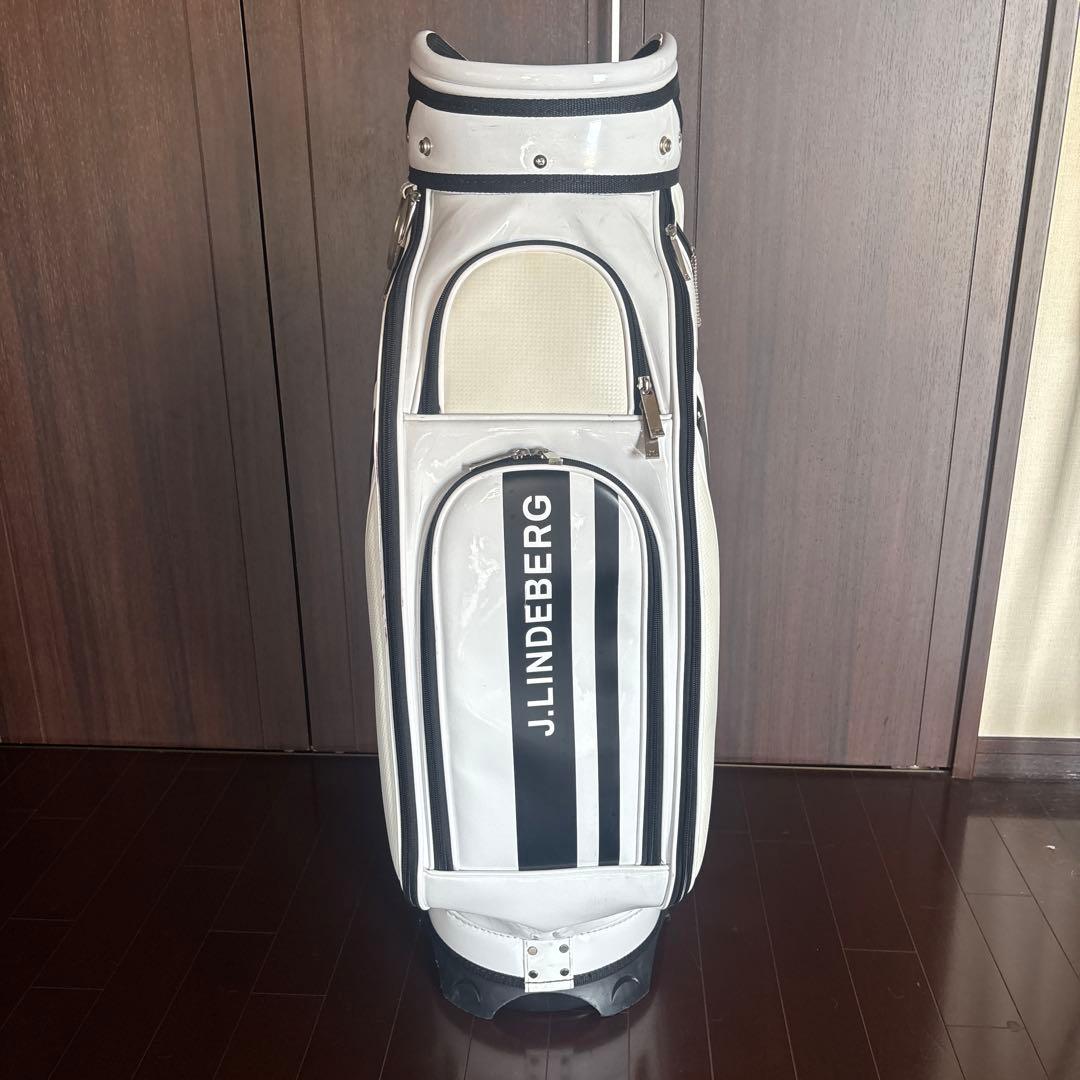 J.LINDEBERG キャディバッグ ホワイト・ブラック