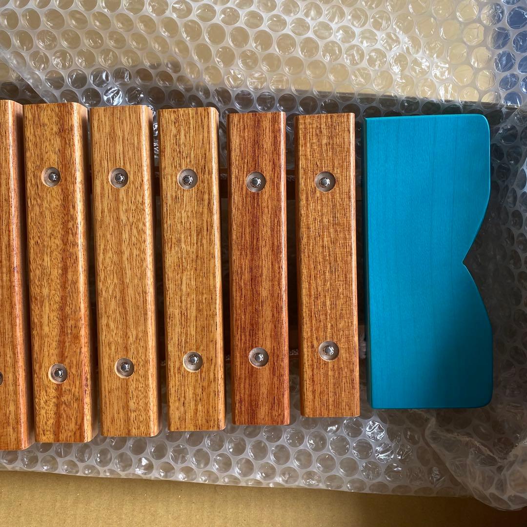 知育教育に! ボーネルンドおさかなシロフォン木琴希少な青