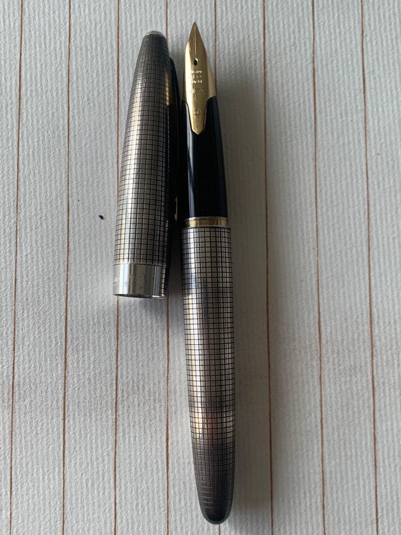 パイロット Elite シルバー 万年筆 18K