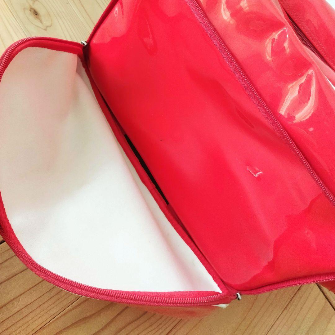 Coca-Cola エナメルバッグ 赤 USED