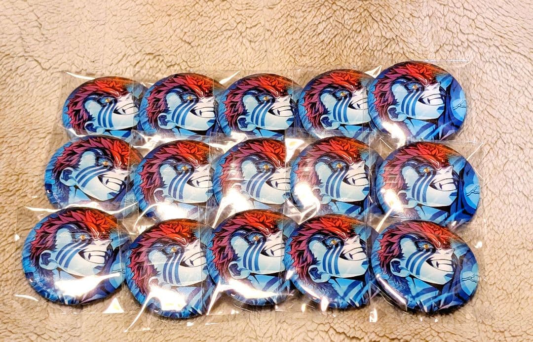 鬼滅の刃 猗窩座 キービジュアル缶バッジ 15個