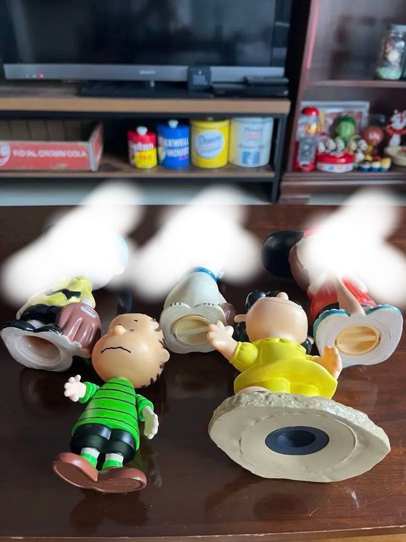 80s ビンテージ スヌーピー SNOOPY フィギュア ソフビ 貯金箱 セット