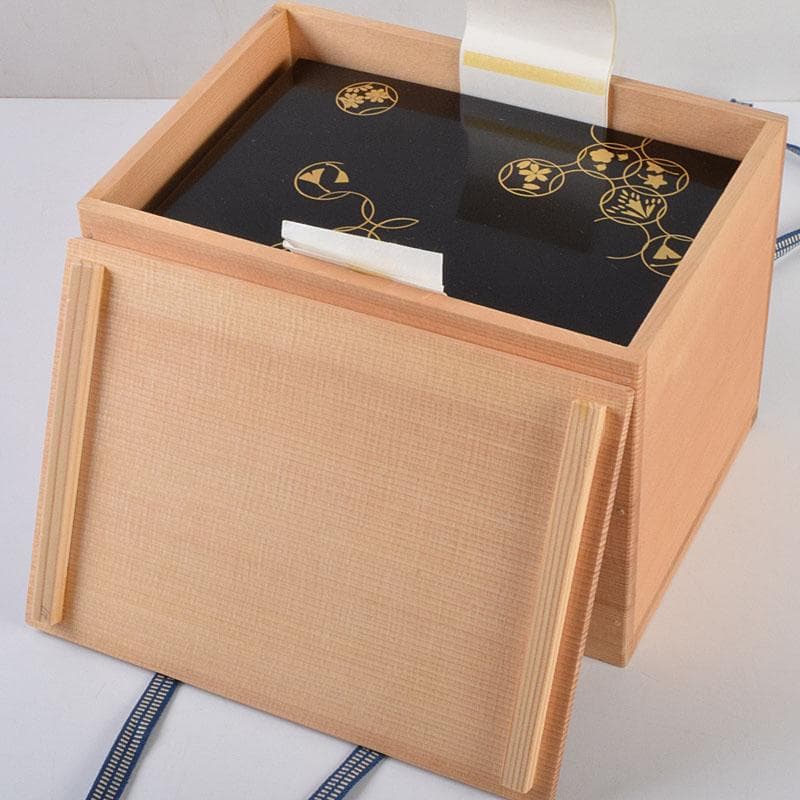 茶道具　岡本陽斉作　七宝蒔絵　利休茶箱　棗など　八点一式　共箱　U　R9271B