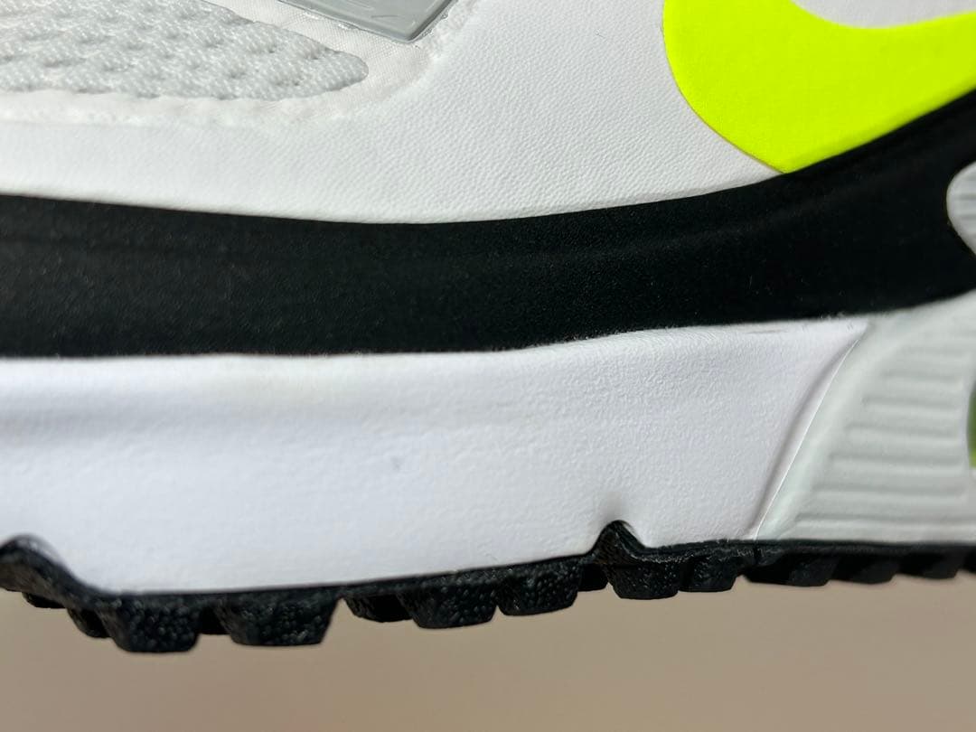 【新品】NIKE エアマックス90ゴルフ ホワイト/ホットライム