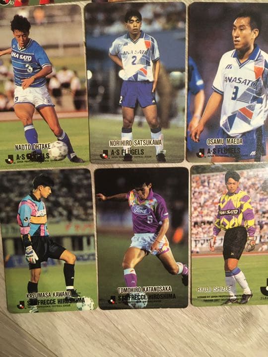 ◆1990年代　【初期】Jリーグチップス カード60枚