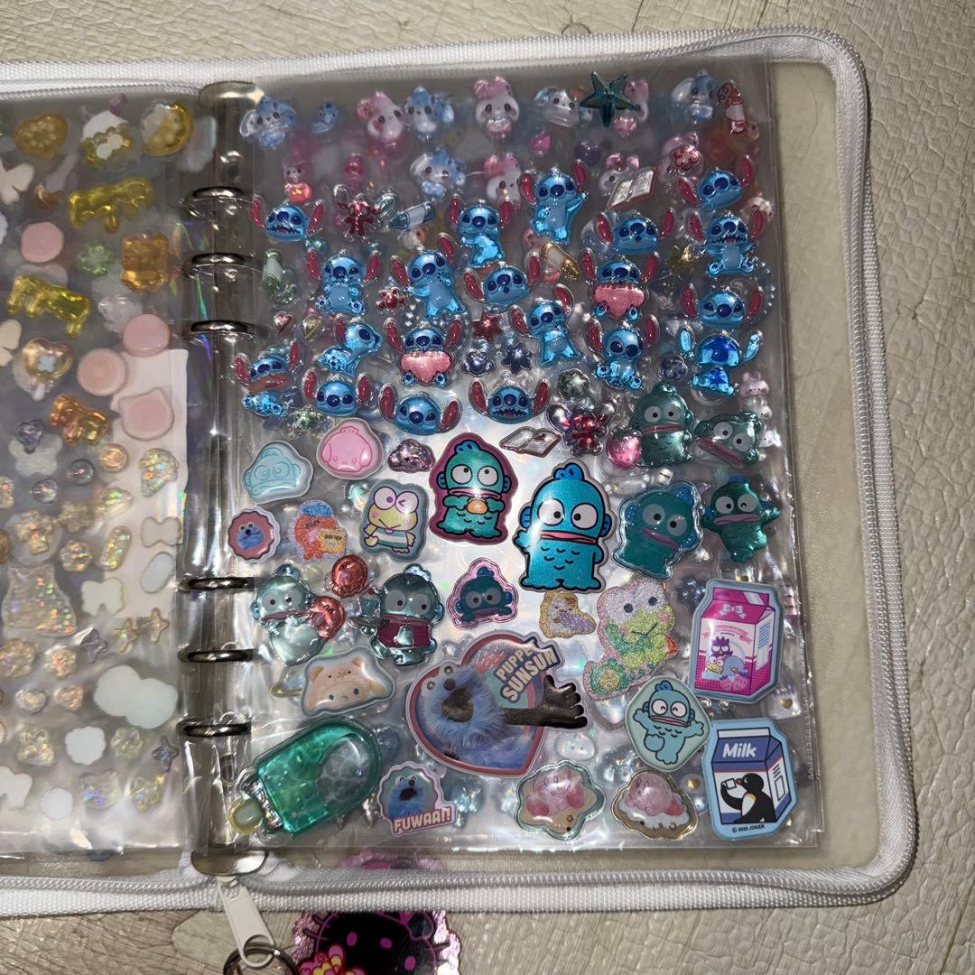 シール 帳完成形一冊 ストラップ付き