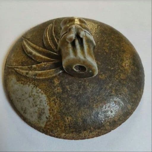 入江光人司『宝瓶』竹節摘み 備前焼 急須 茶器 共箱