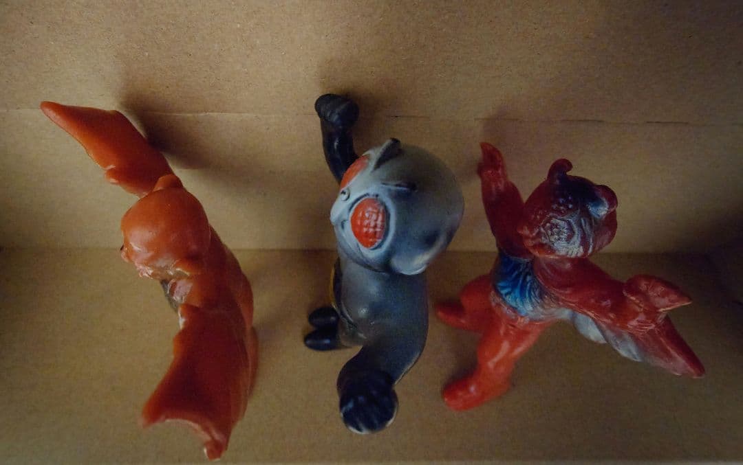 【当時物】【昭和レトロ】仮面ライダー と怪人セット☆蜘蛛男☆蝙蝠男☆美品