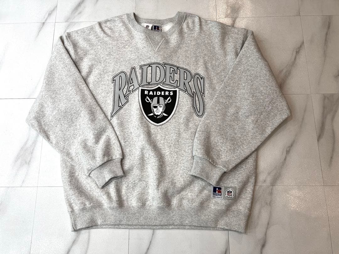 新品NFL RAIDERS コラボRussellラッセルレイダース2XL グレー