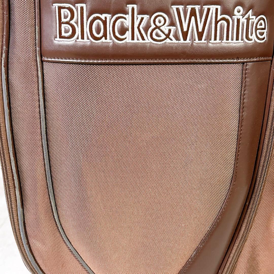 V914 Black&White ブラウン キャディバッグ スコティッシュテリア