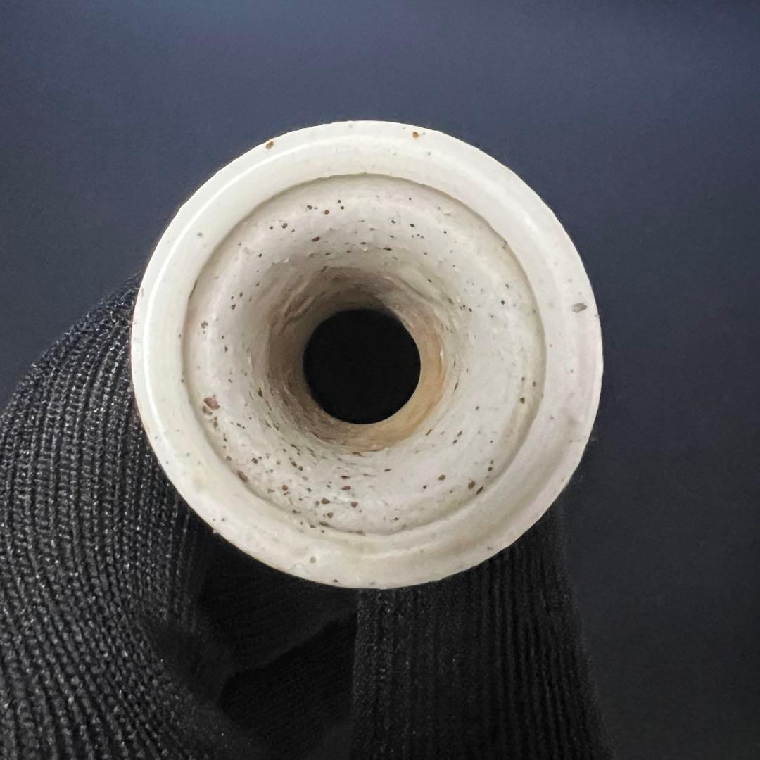 江戸後期〜幕末 伊万里 白磁染付 鶴首徳利（花入） 民藝 古美術骨董◎古道具庵々