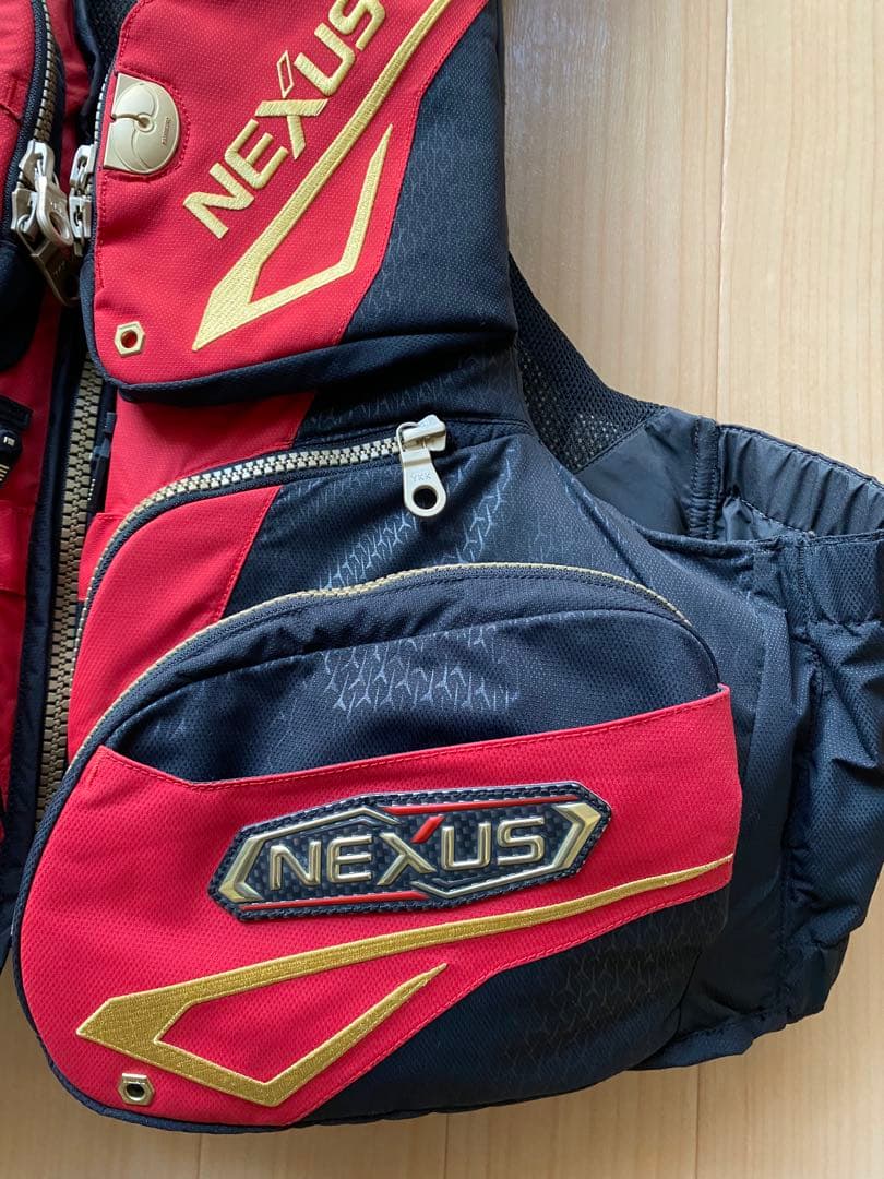 シマノ ネクサスフローティングベストEX ＶＦ-１２１Ｒ、サイズL・レッド