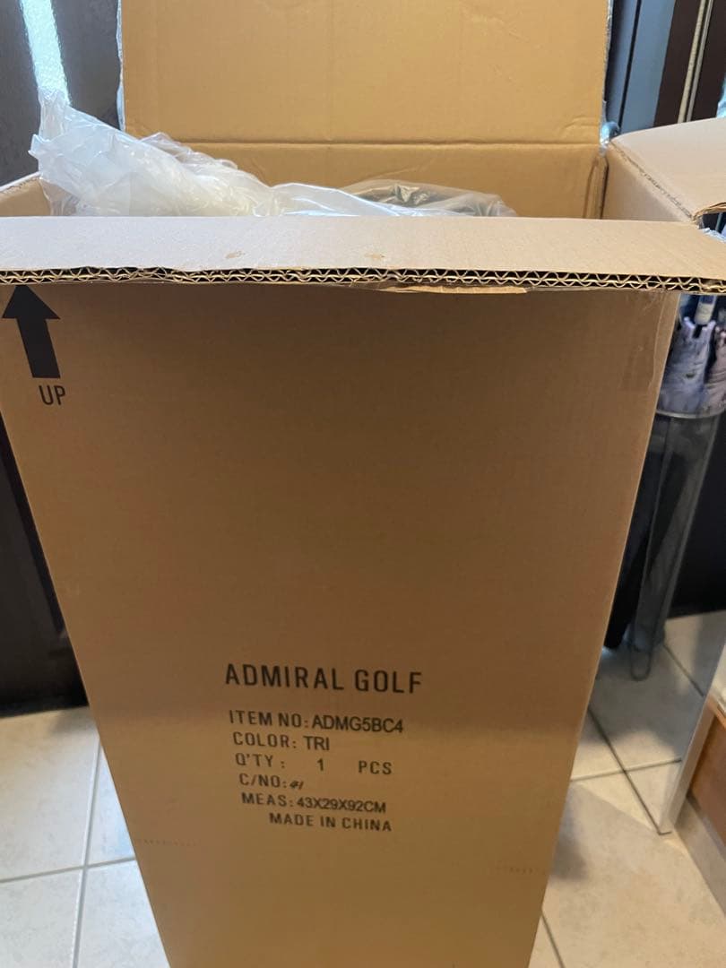 I*y様 ★新品未使用‼️★アドミラルゴルフ　キャディバッグ　トリコロール　AD