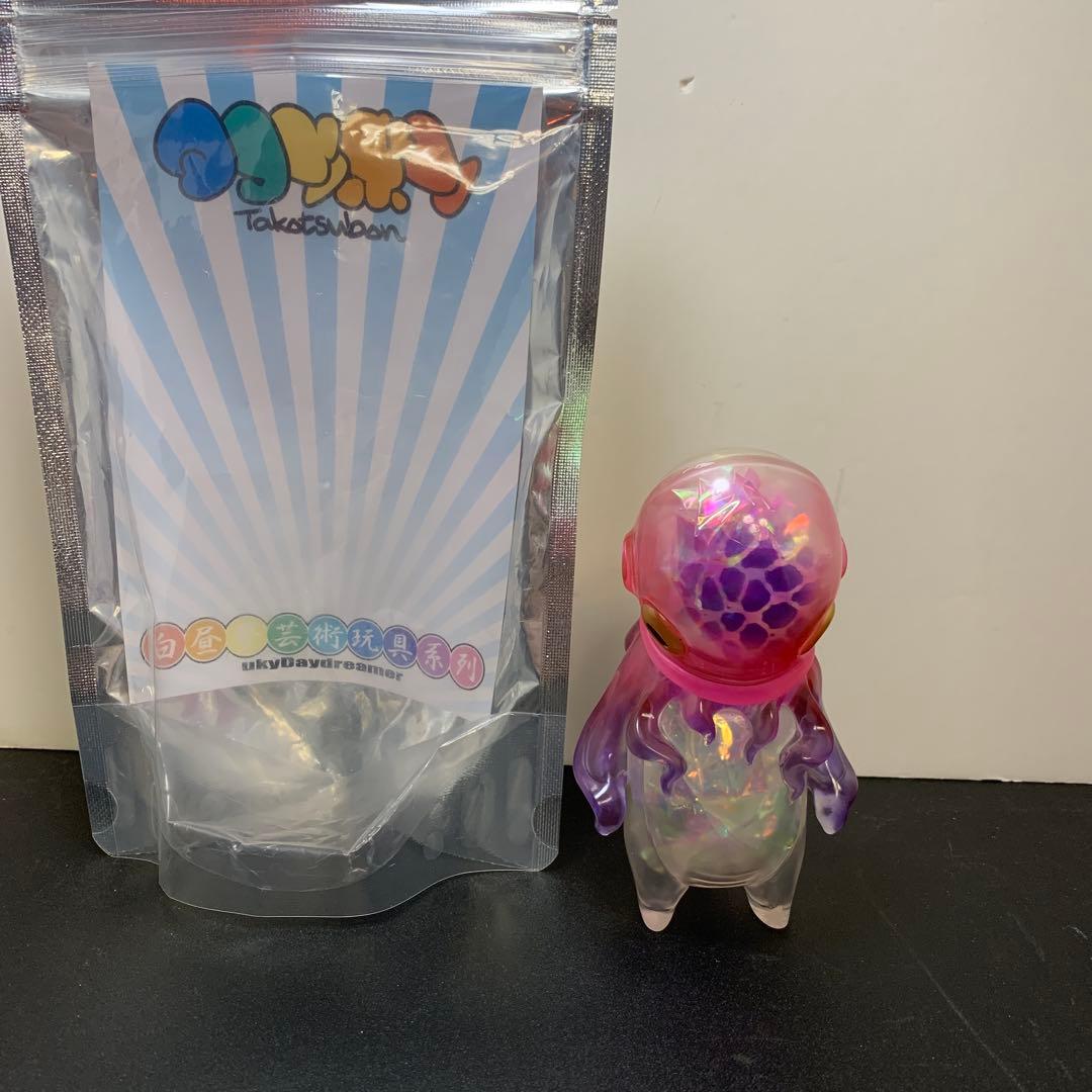 フィギュア　タコツボン(オーロラクリアレッド) ソフビ　墓場の画廊限定