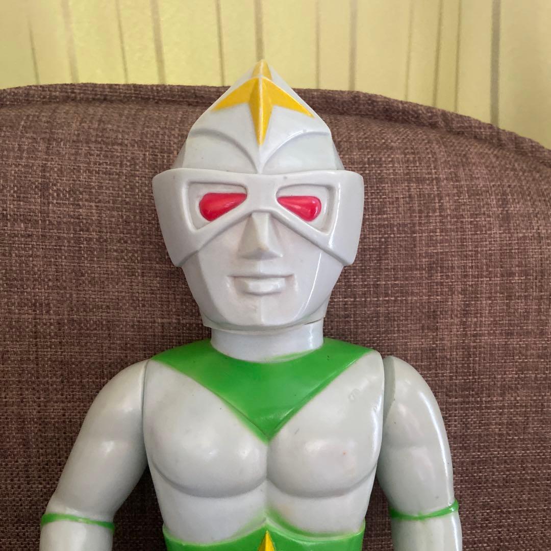 36㎝　【当時物】ブルマァク ミラーマン マスク　面取れ