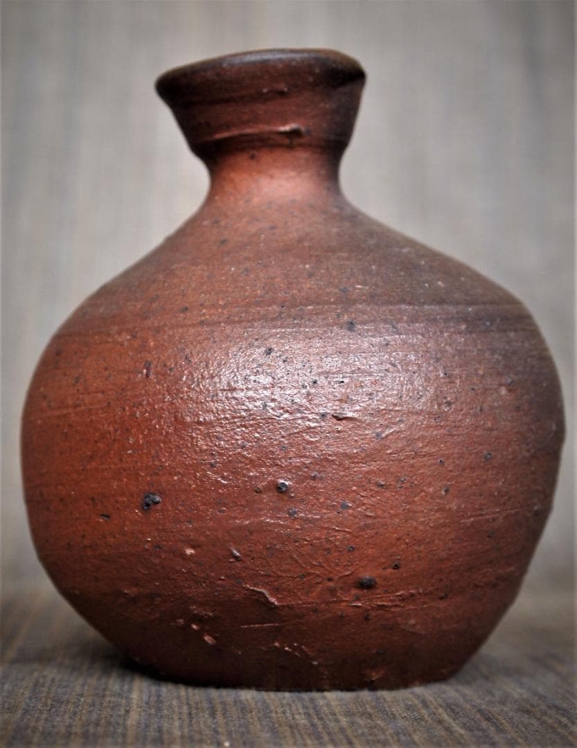 希少作★森岡成好★とくり（南蛮窯変徳利）★共箱