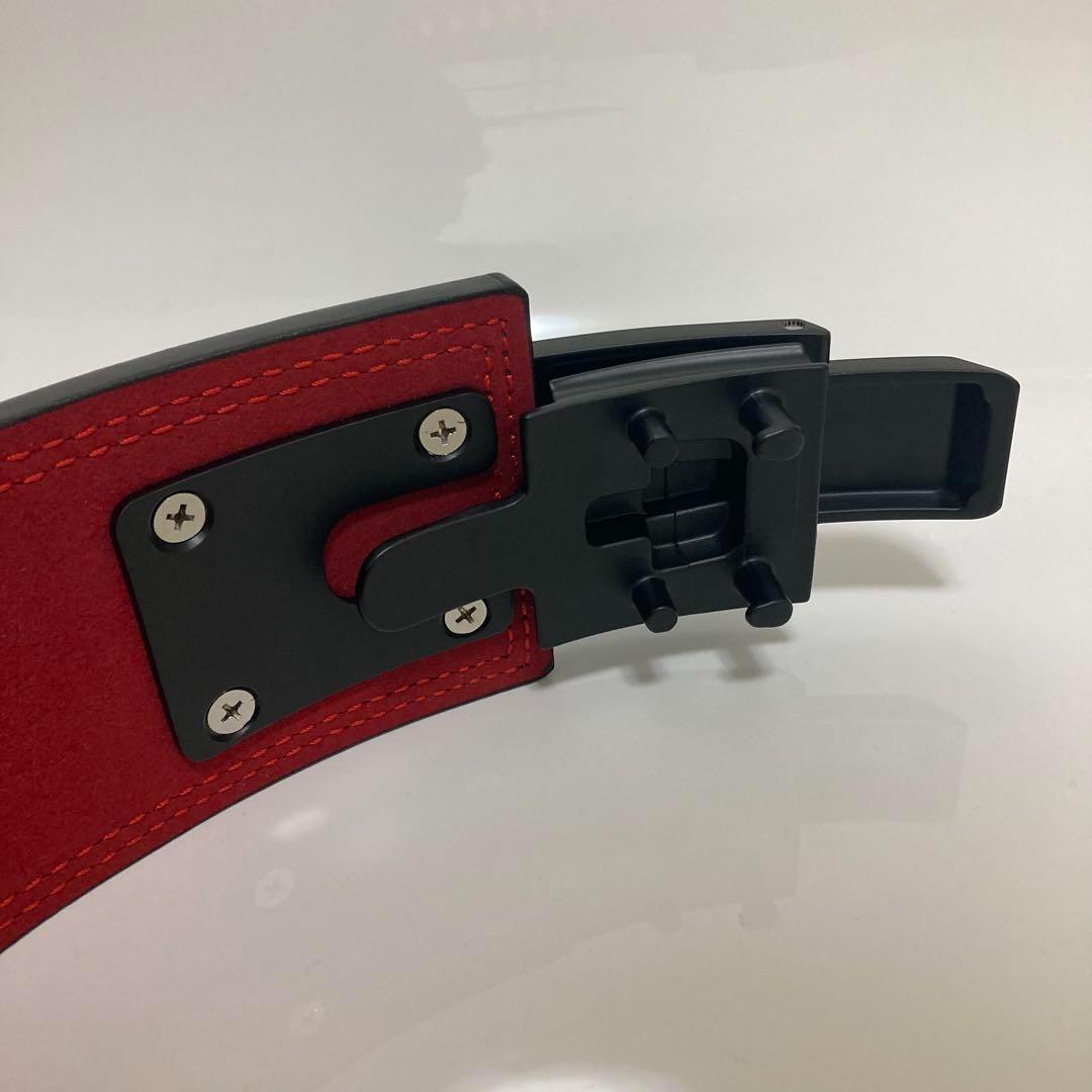 パワーベルト 本革ベルト レバーアクション 筋トレ ワンタッチ可変式 Mサイズ