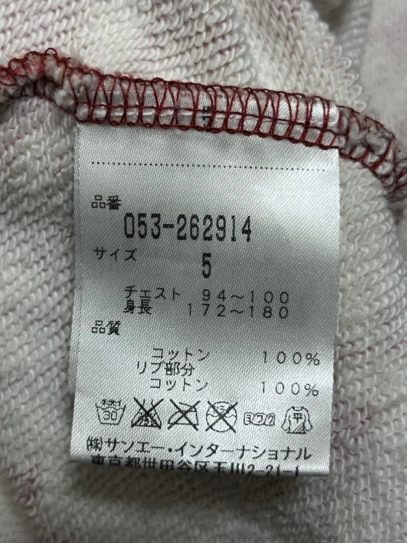 パーリーゲイツ　バロック総柄　スウェットパーカー　/5　ストレッチ　ナンバリング