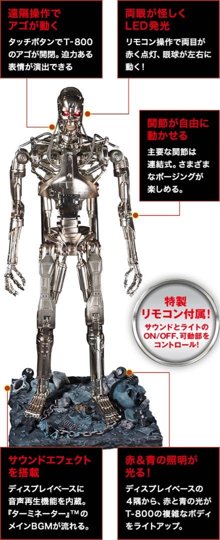 ターミネーター T-800をつくる TERMINATOR フルセット アシェット