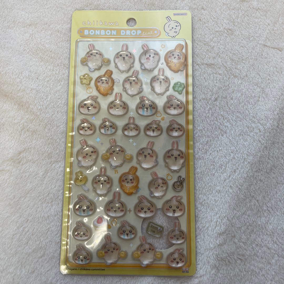 【正規品】ちいかわ　ボンボンドロップシール　マシュマロ風シール　サンリオコラボ