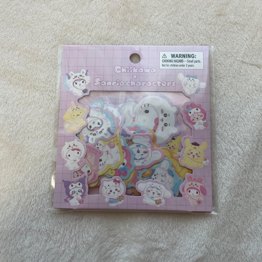 【正規品】ちいかわ　ボンボンドロップシール　マシュマロ風シール　サンリオコラボ