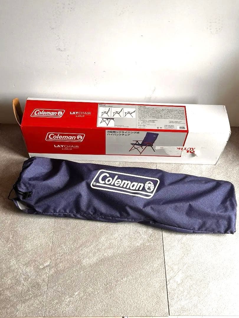 レア　Coleman レイチェアー ネイビー　デニム