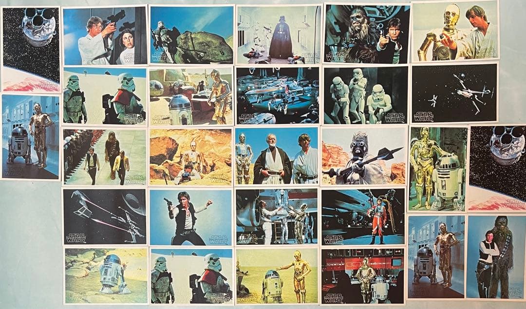 希少　1977年　スターウォーズ　ブロマイド　カード　28枚　アタリ TOPPS