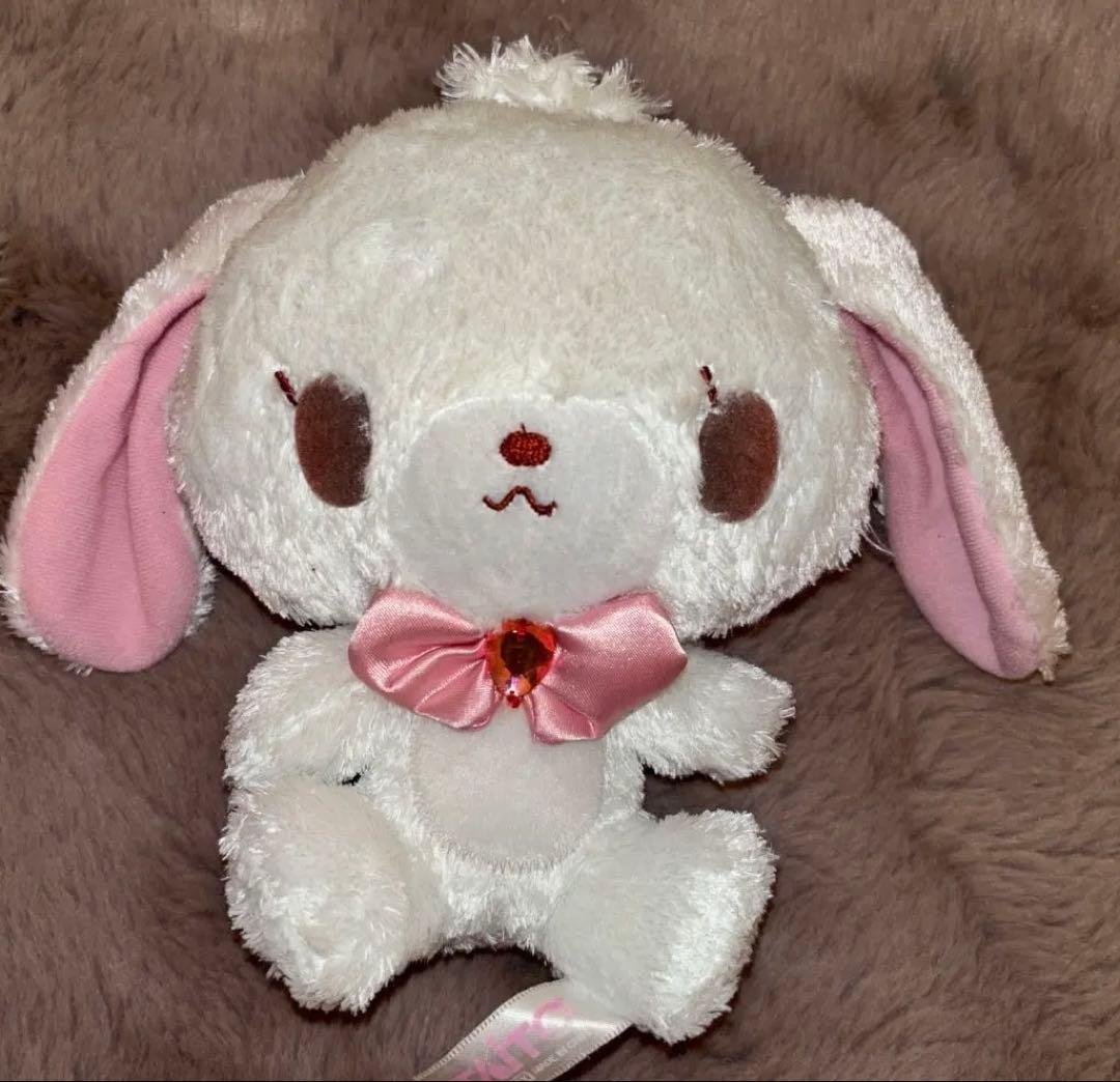 シュガーバニーズ　しろうさ　クリアアクセサリーぬいぐるみ