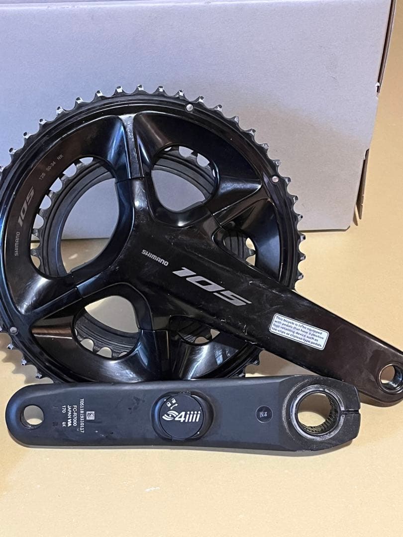4iiii パワーメーター付きシマノ105 12s170mmクランク　ペダル付き