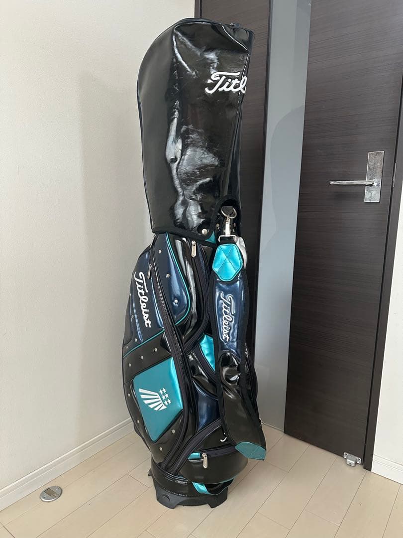 Titleist キャディバッグ ブラック/ターコイズ