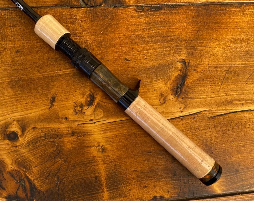 トラウトロッド　5ft9inch テレスコロッド　渓流釣り　天然木グリップ