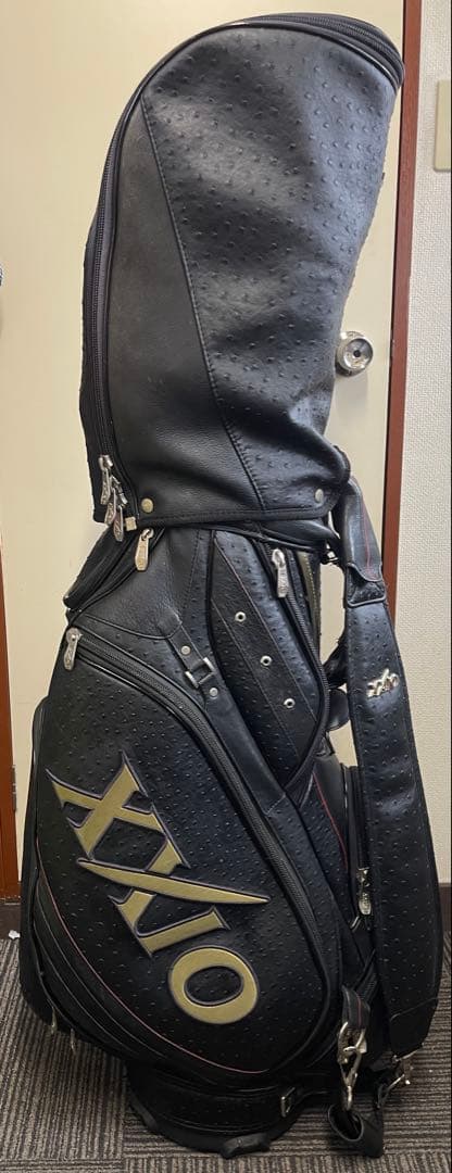 ゼクシオオーストリッチキャディバッグ　ゴルフバック　オーストリッチ　XXIO