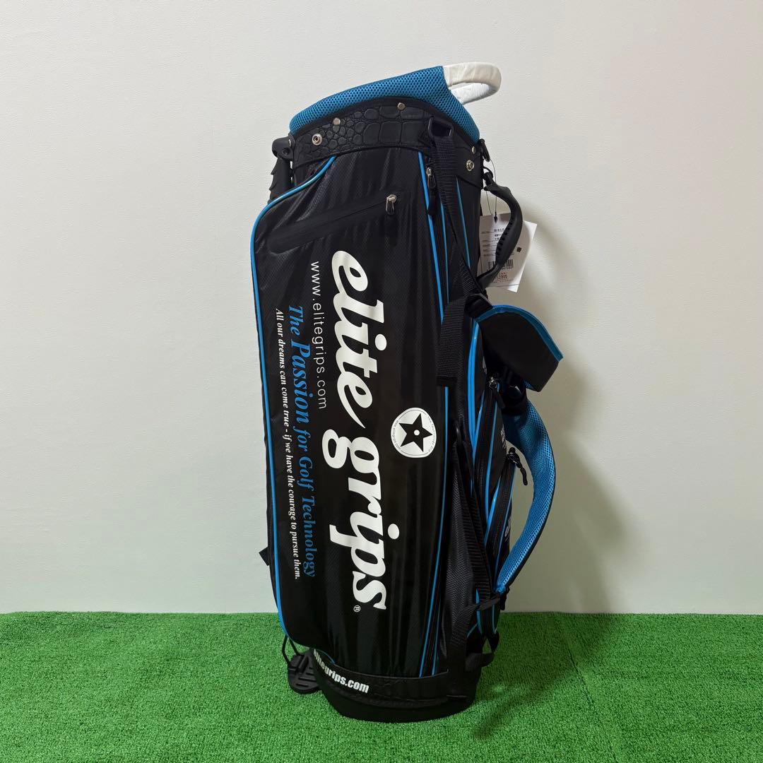 elite grips エリートグリップ 軽量キャディバッグ ブラック＆ブルー