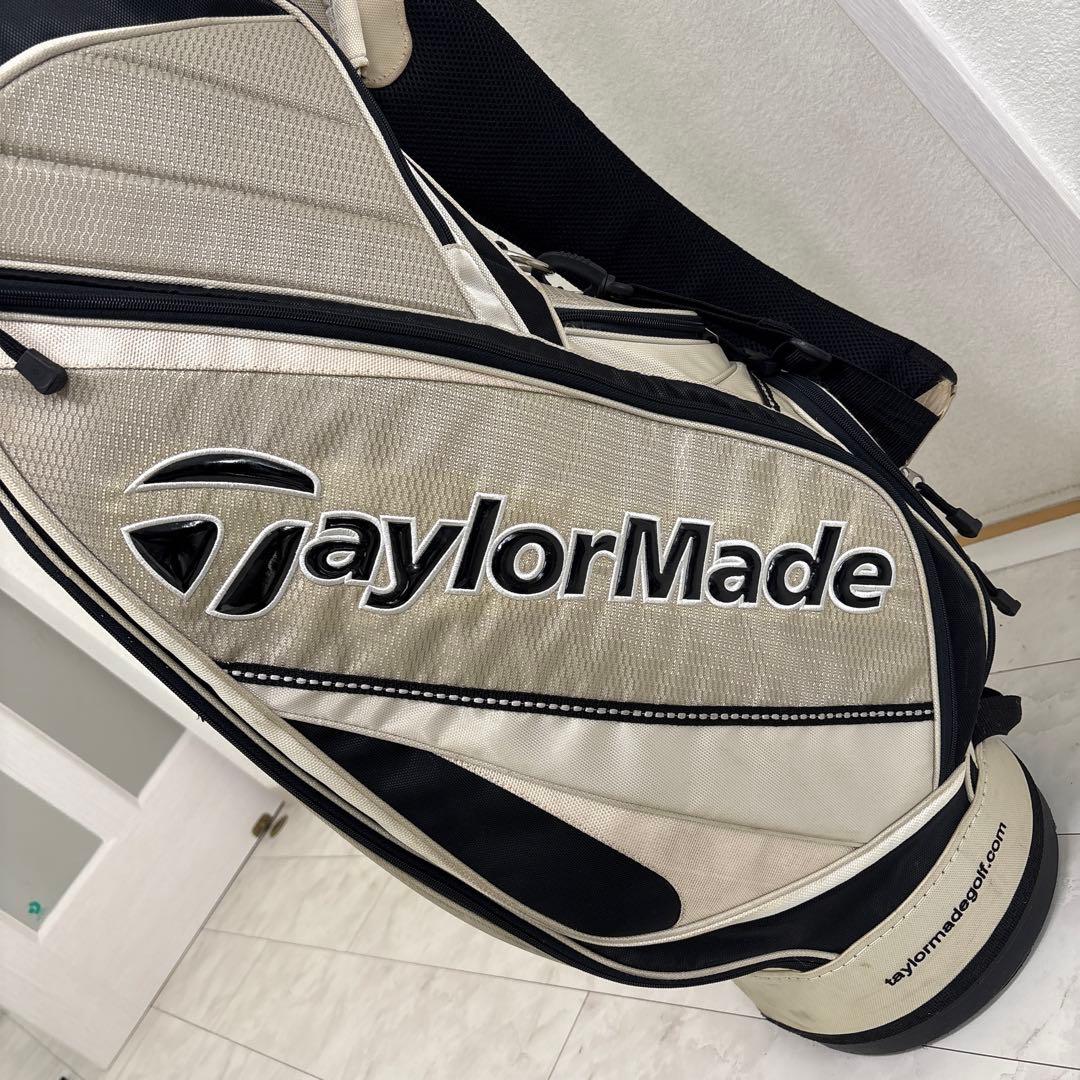 9型 テーラーメイド TaylorMade キャディバッグ ホワイト銀ブラック