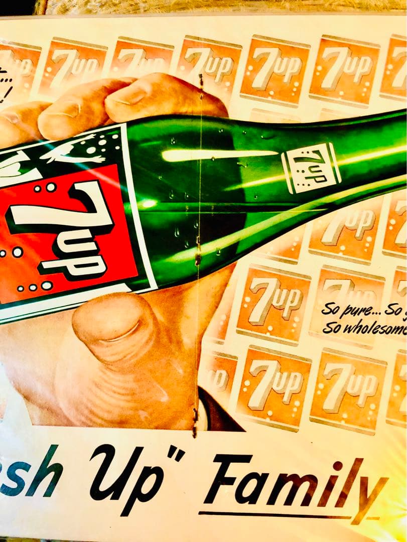 セブンアップ＊７-up＊vintage 1949年製＊コレクタブル