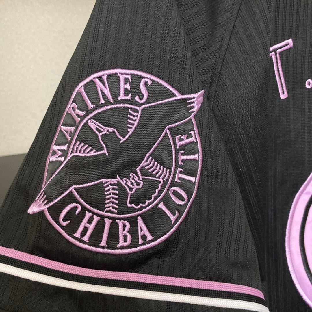 ロッテ　荻野貴司　ブラックサマー　ユニフォーム　荻野　グッズ　マリーンズ