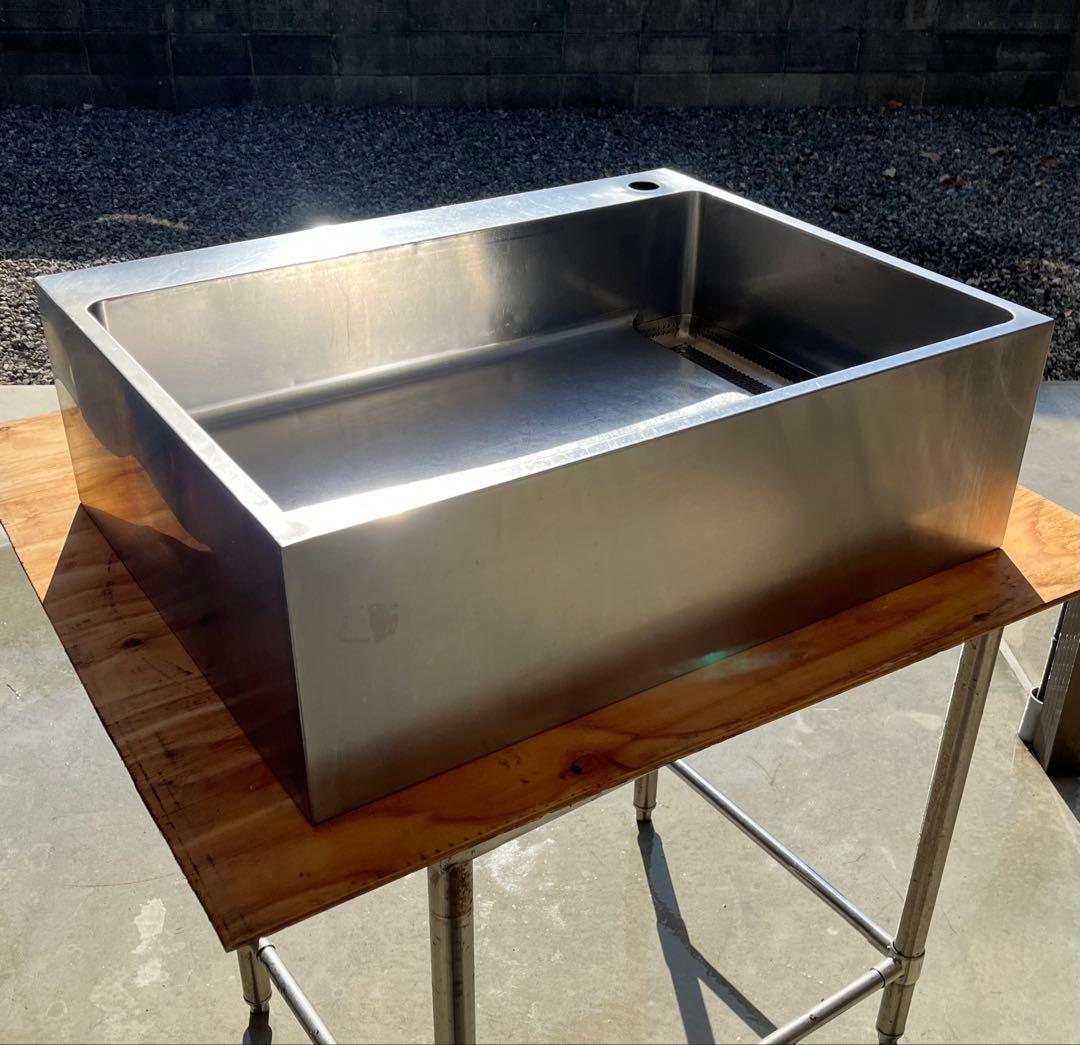 ステンレス1槽シンクトップ 流し台 780×600×250