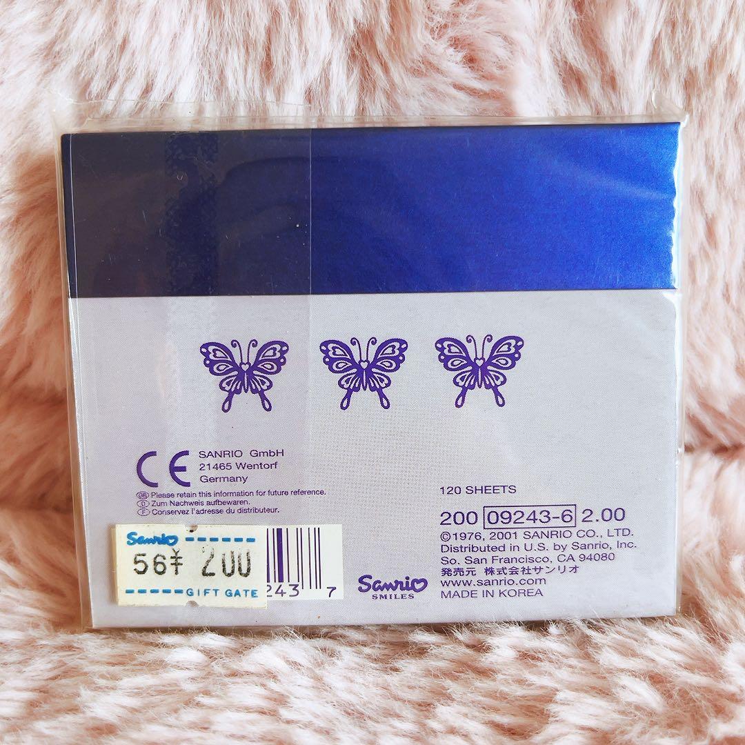 希少レア　ハローキティ　USA 2001 ハートリーフ　レターセット　メモ