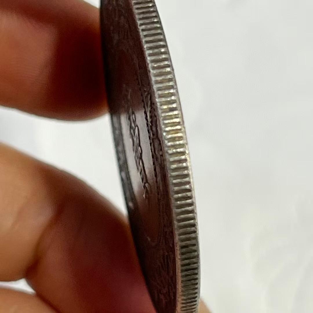 中国古銭・貴州黔宝・龍と花模様・光緒十六・経年品・清末民初・大型銀貨・硬貨