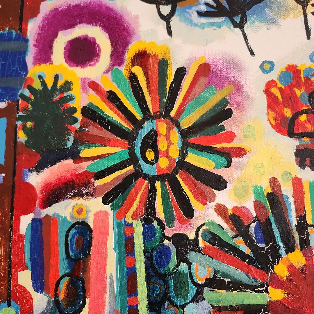 田渕眞兒　油絵　抽象画　抽象画シリーズ　No.20-