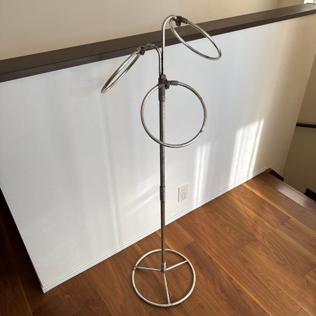 【アメリカンヴィンテージ家具】スチールリングタオルスタンド