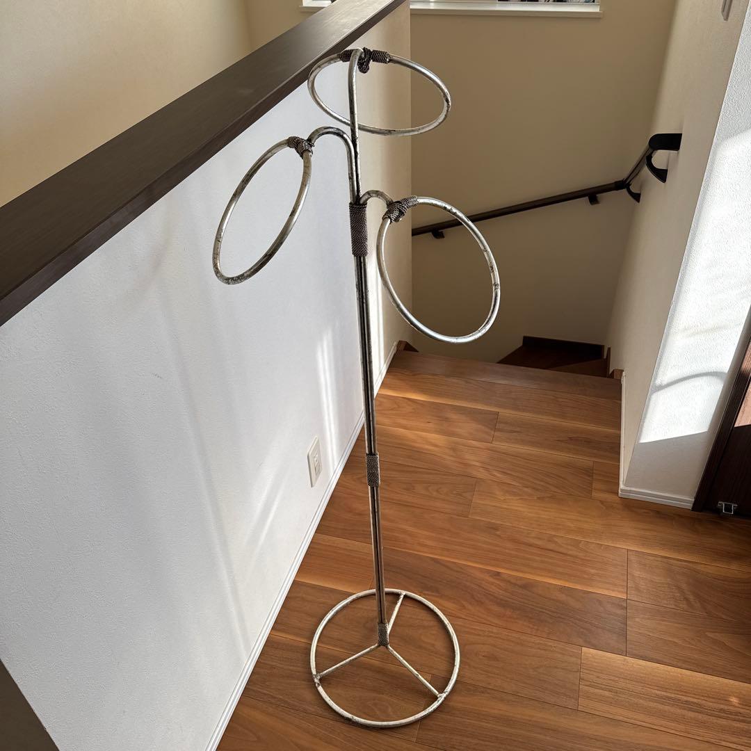 【アメリカンヴィンテージ家具】スチールリングタオルスタンド