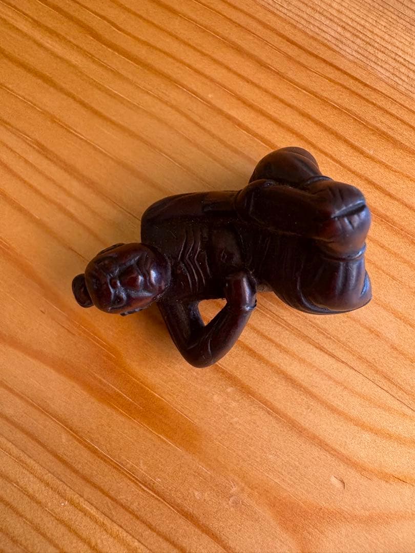 木製彫刻 根付　人物　希少品