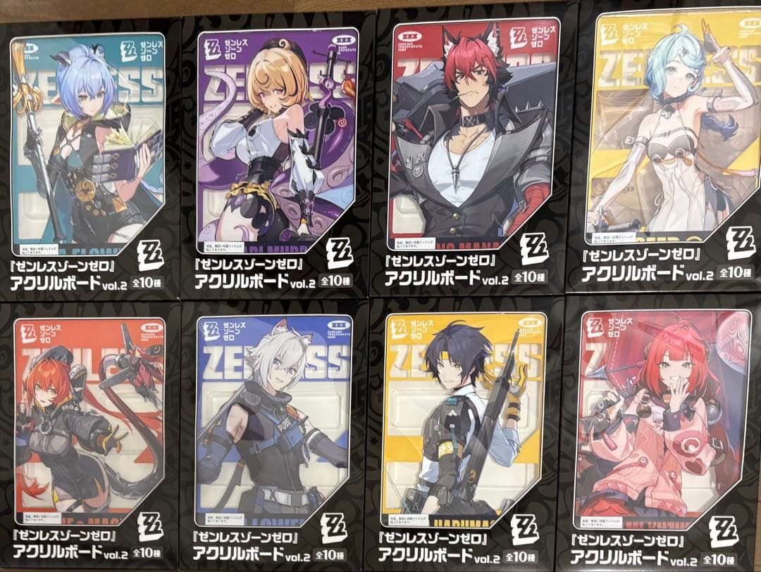 GIGOゼンレスゾーンゼロ アクリルボード 　8種　イラストボード　② ゼンゼロ