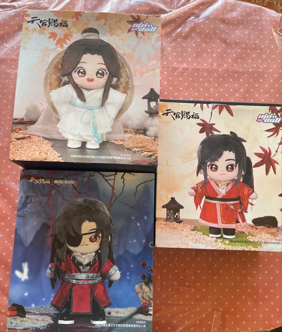 天官賜福 minidoll ぬい 謝憐 花城 三郎 ＋謝隣1